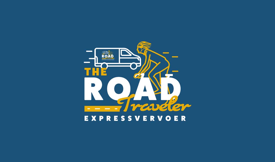 bedrijfslogo ontwerp voor expressvervoer fietsen