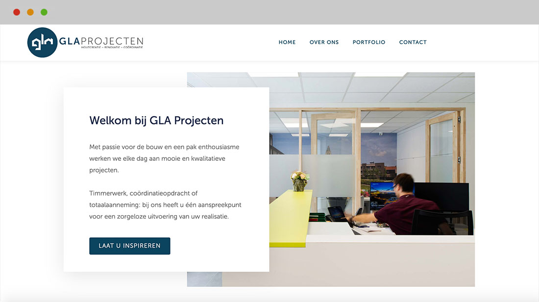 logo ontwerp voor GLA Projecten te Wortegem-Petegem