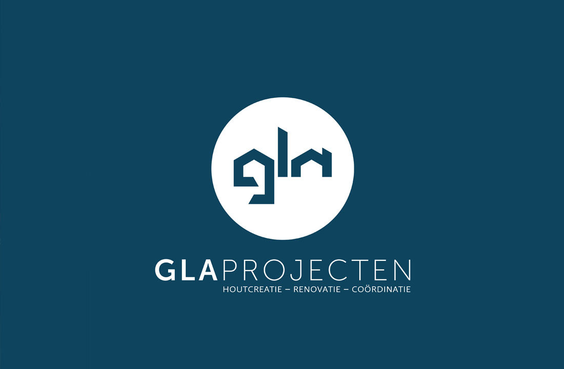 logo ontwerp voor GLA Projecten te Wortegem-Petegem