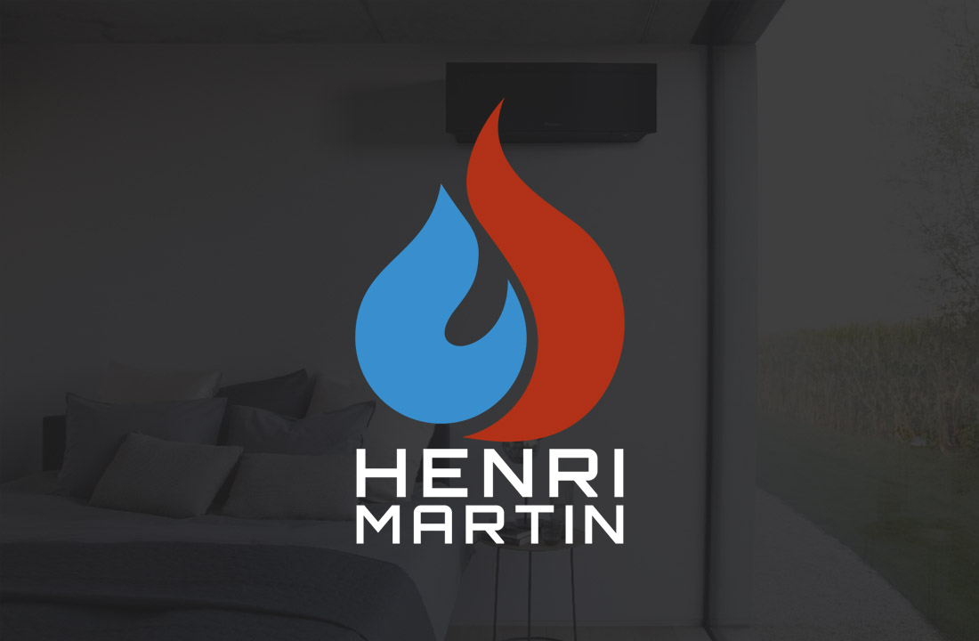 logo ontwerp voor airco installateur in West-Vlaanderen