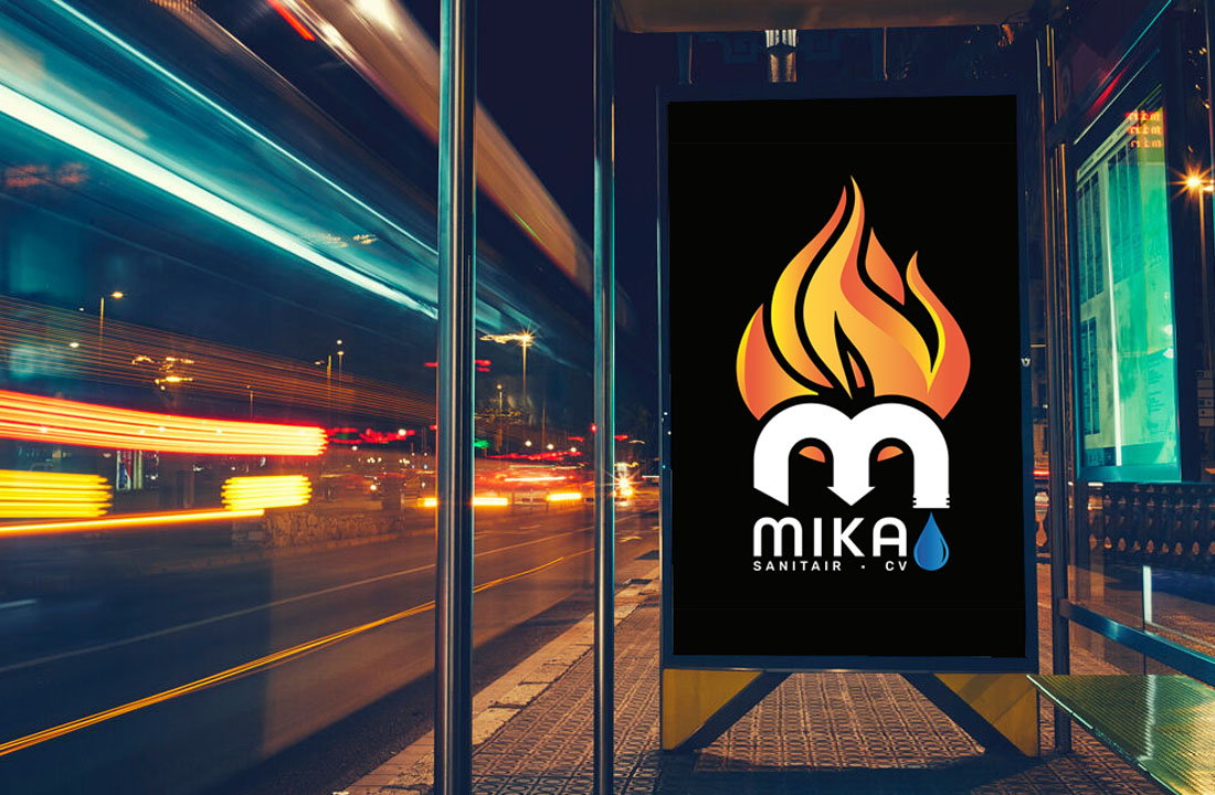 Logo ontwerpen voor Mika sanitair te Anzegem