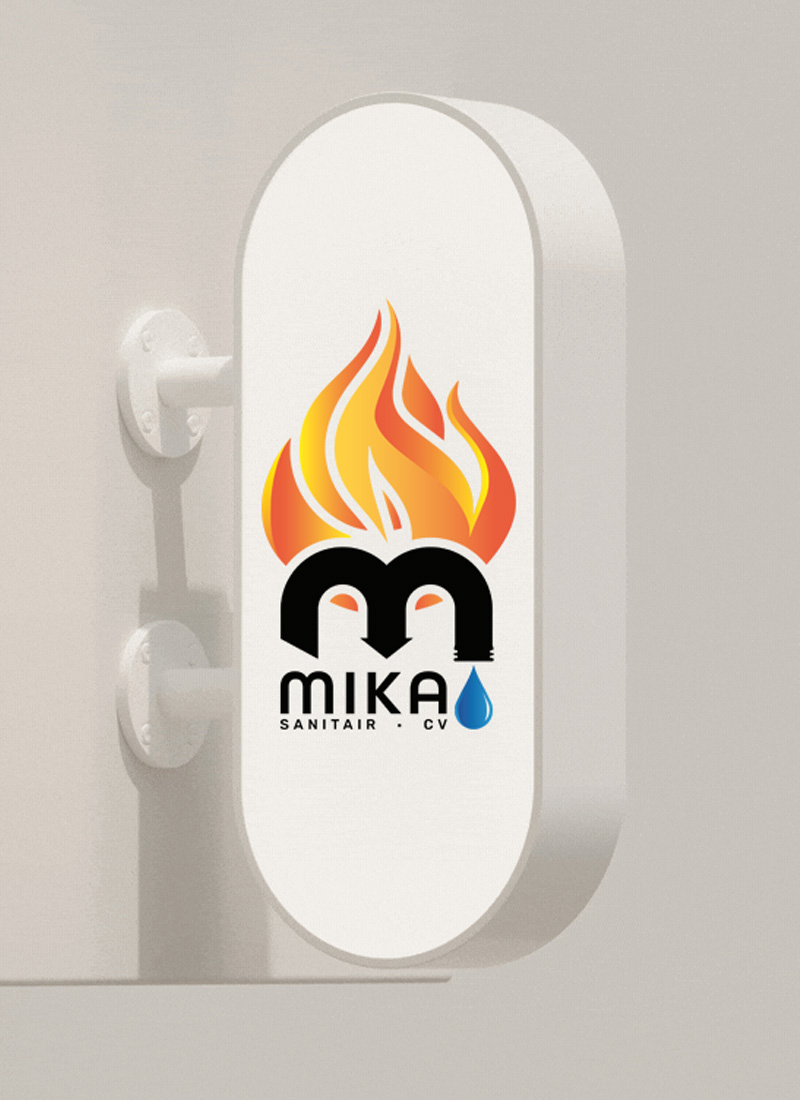 Logo ontwerpen voor Mika sanitair te Anzegem